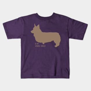 Queen Elizabeth II Tribute by Corgi Kids T-Shirt